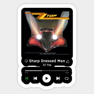 Stereo Music Player - Sharp Dressed Man Sticker